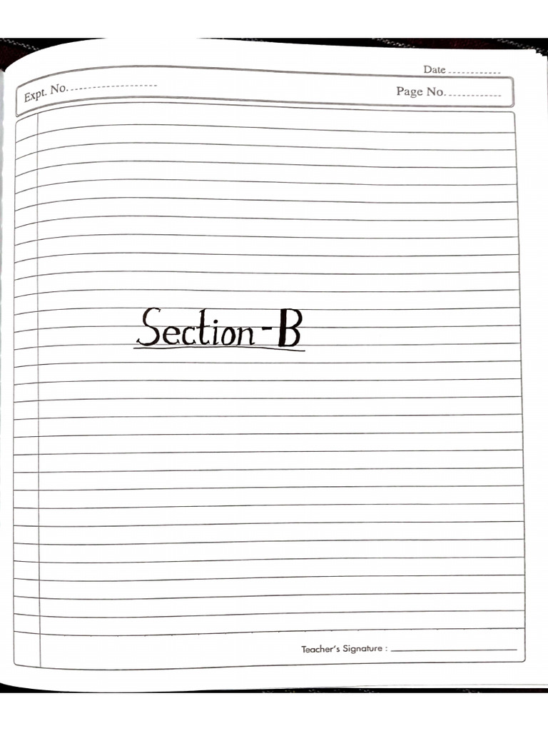 Section B Experiment | PDF