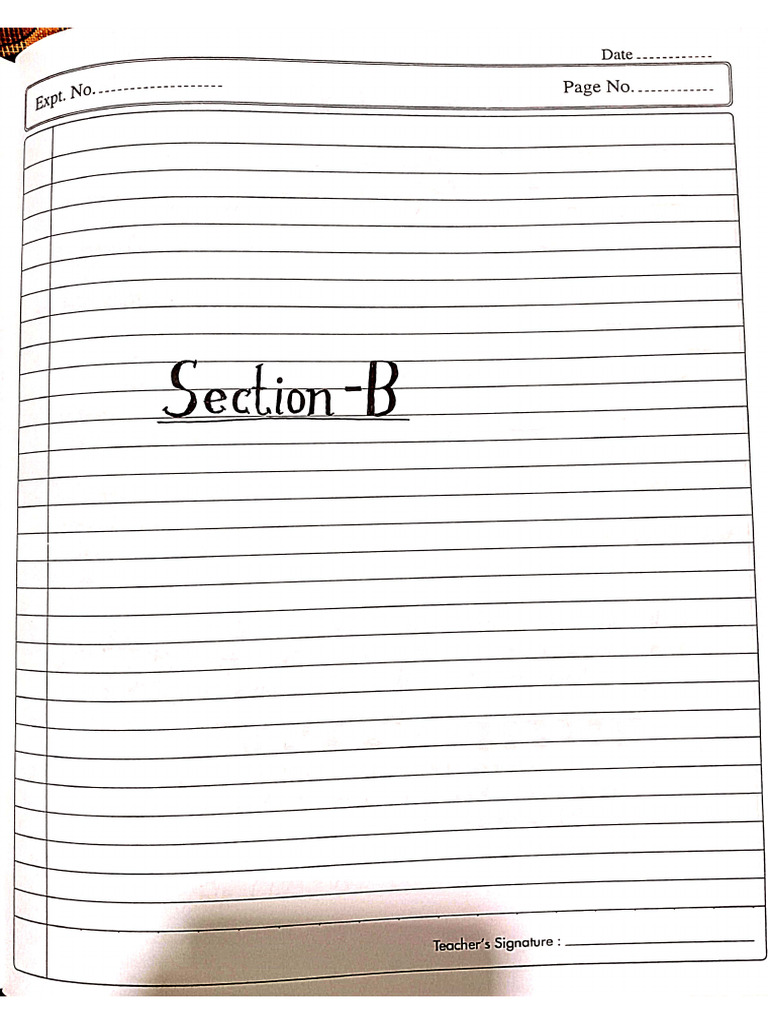 Section B Activity | PDF