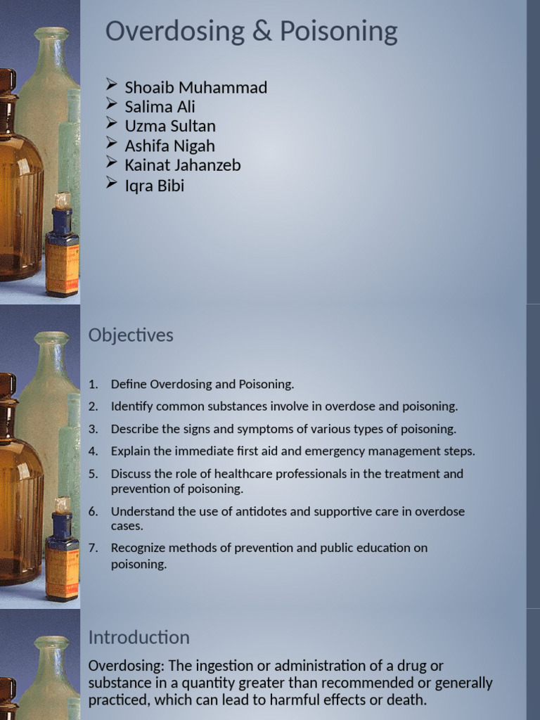 Overdosing & Poisoning | PDF | Drug Overdose | Poison