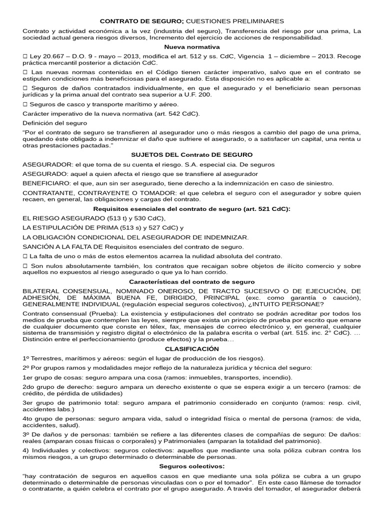 Contratante y Contrayente en Seguros | PDF | Póliza de seguros | Seguro