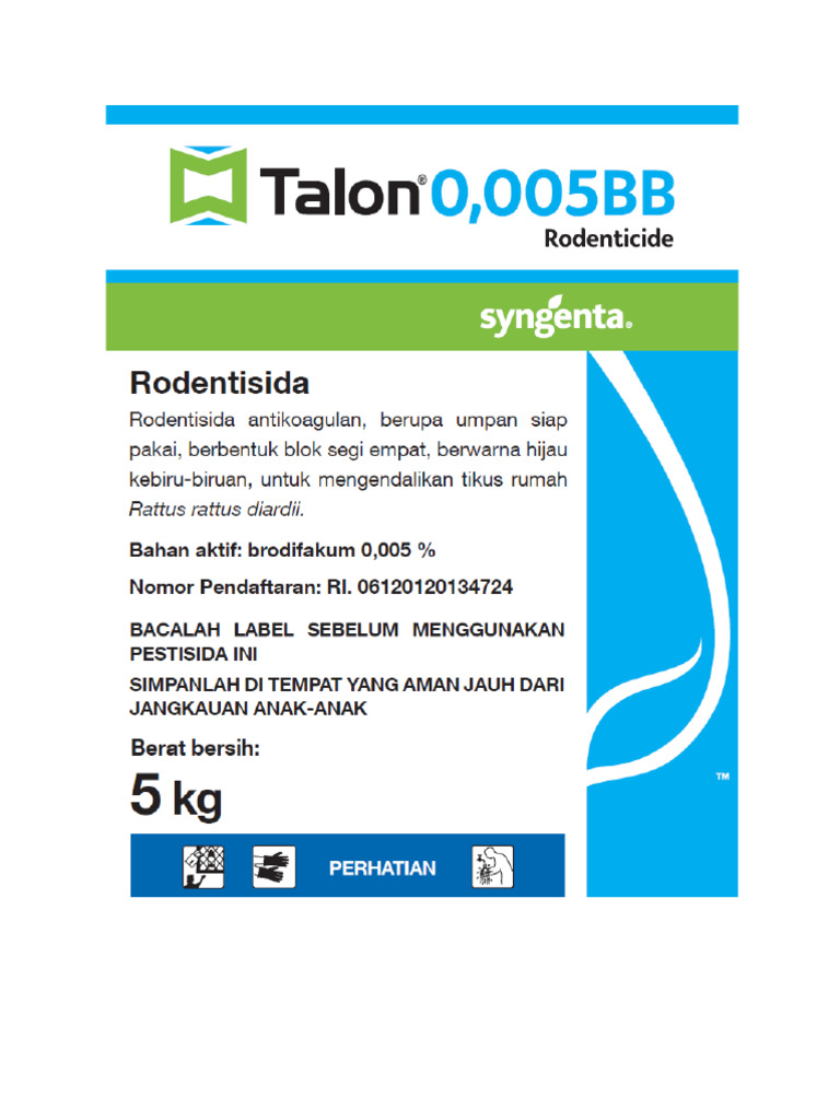 Talon 0,005 BB - Label | PDF