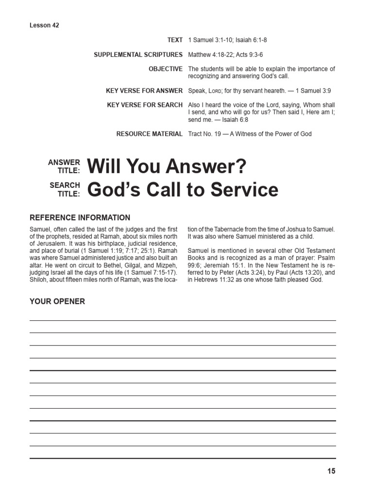 60c23f4145c35a366a26782c TG 042 | PDF | Samuel | Religious Belief And ...