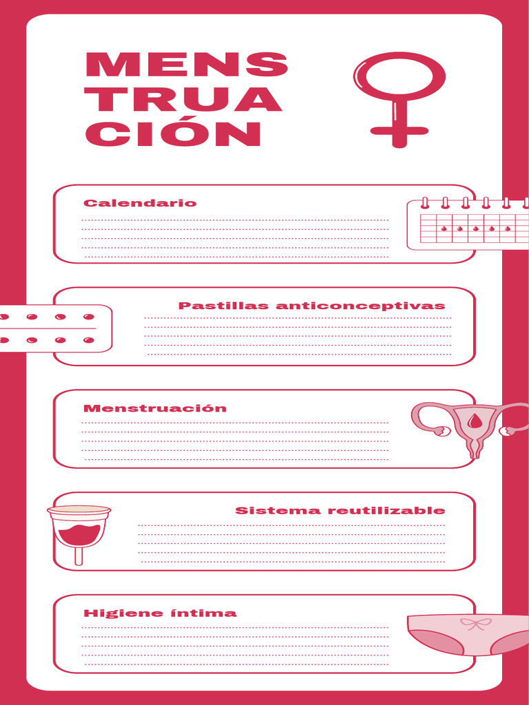 Guía sobre Menstruación y Anticonceptivos | PDF | Ginecología | Ciclo ...