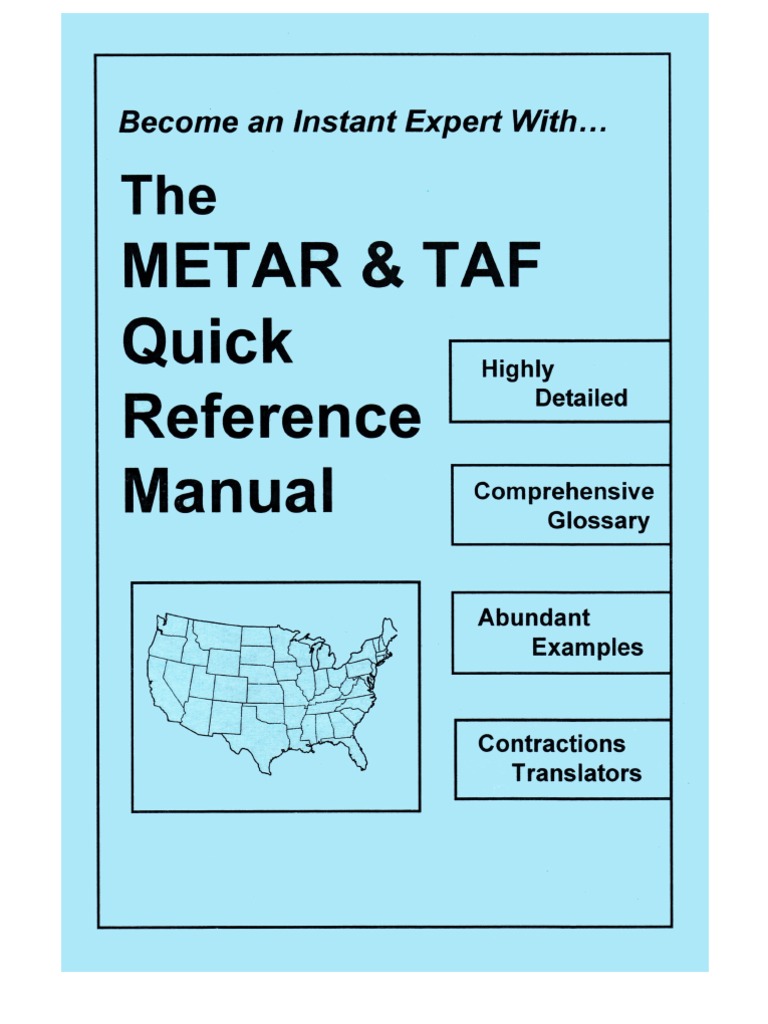 The METAR & TAF Quick Reference Manual | PDF | Cloud | Precipitation