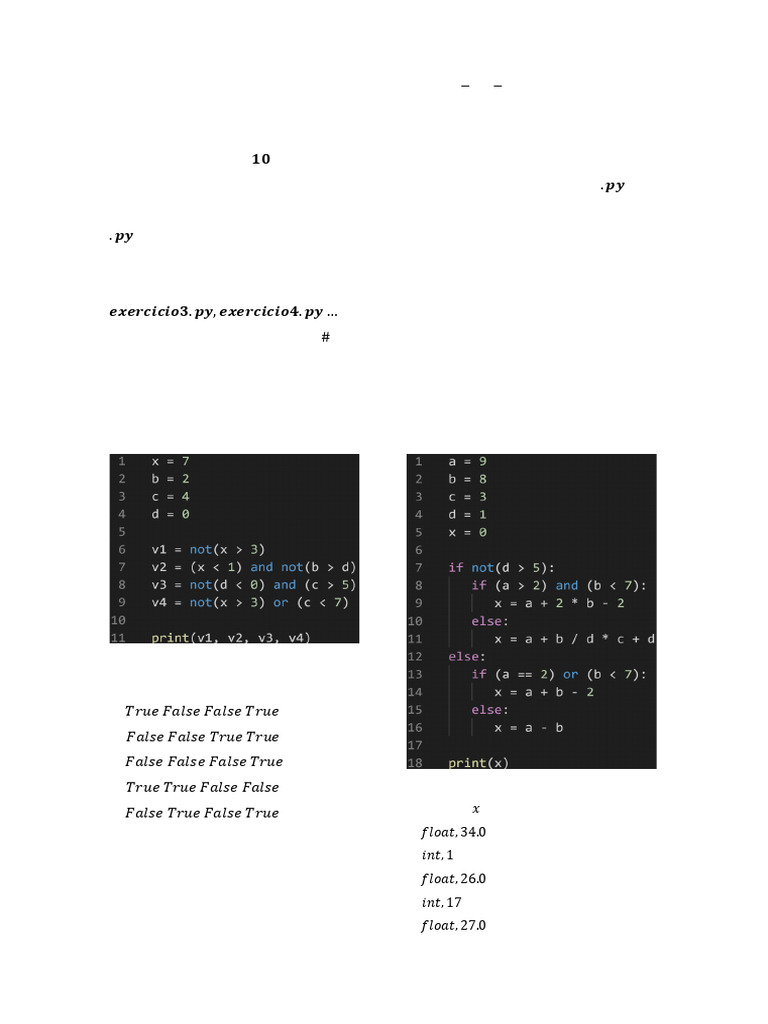 Avaliação de Algoritmos em Python | PDF | Python (linguagem de ...