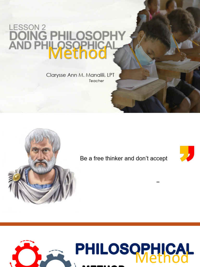 Methods and Value of Doing Philosophy | PDF | Truth | Epistemology