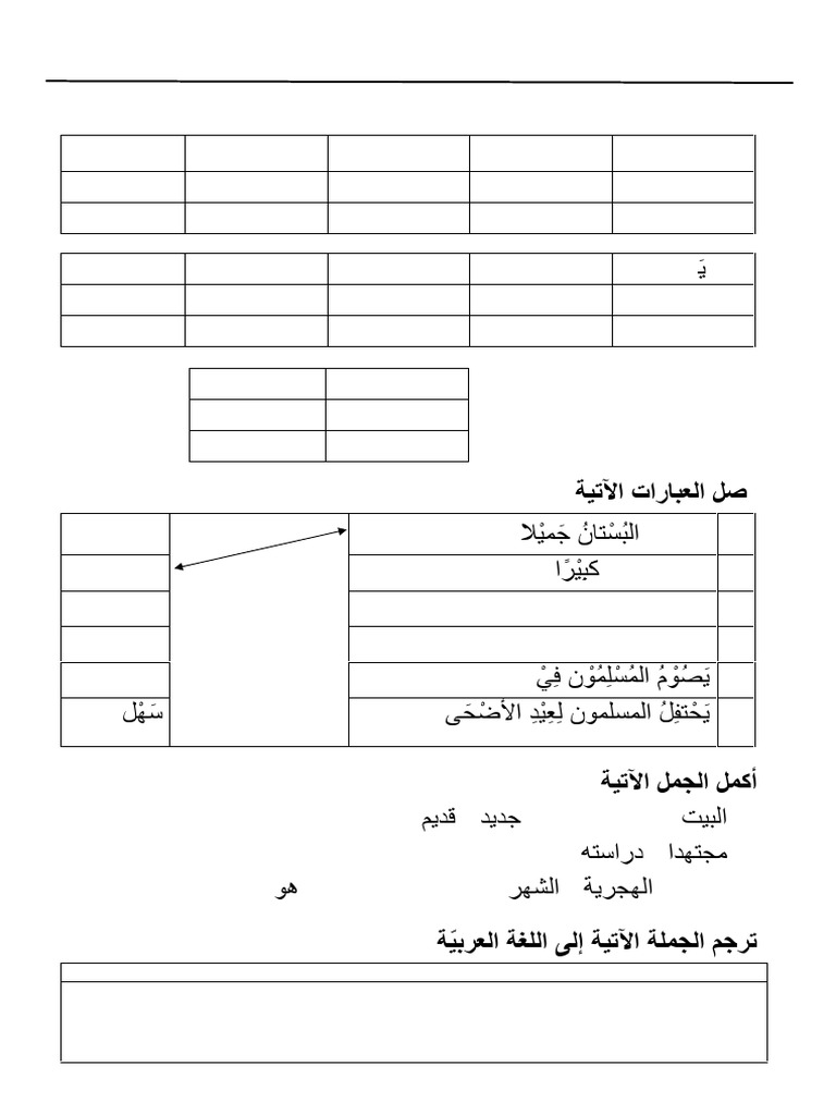 Soal Bahasa Arab Semester 1 Kelas IX | PDF