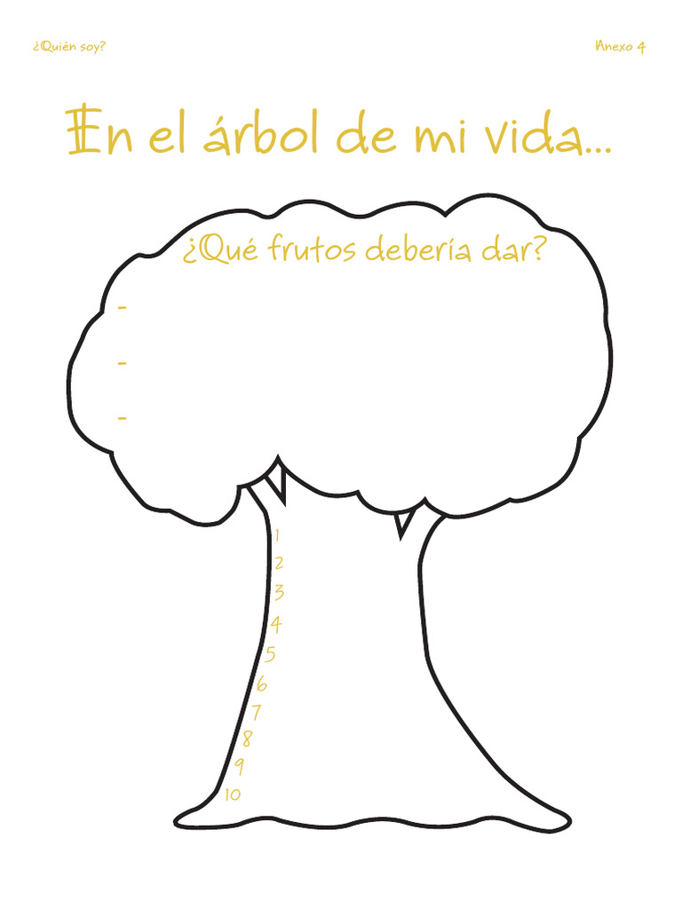 Anexo 4. El Árbol de Mi Vida - Qué Frutos Debería Dar | PDF
