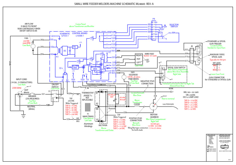 Small Wire Feeder Welder Schematic | PDF | Alternating Current ...