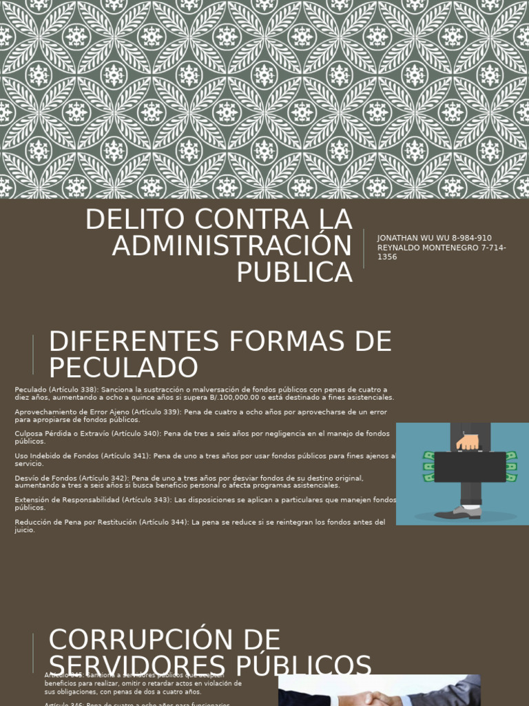 Delitos contra la Administración Pública | PDF | Castigos | Violación