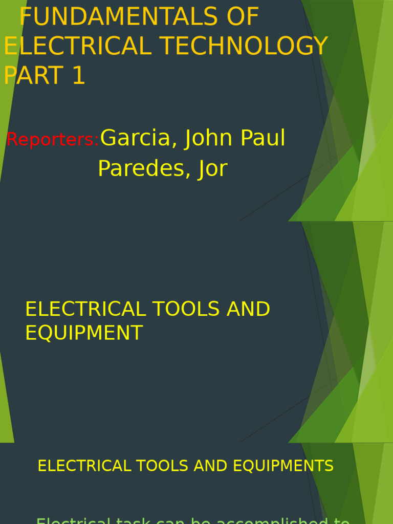 Electrical Technology Part 1 | PDF