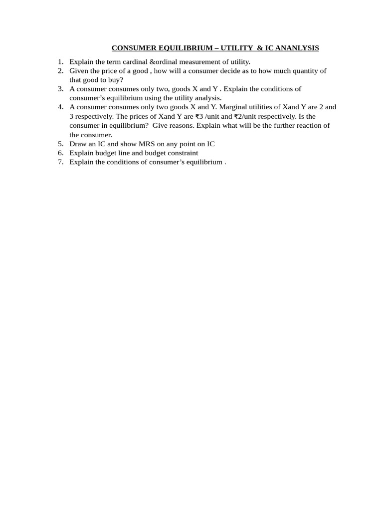 Utility & IC Analysis | PDF