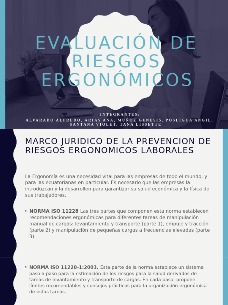 Evaluación De Riesgos Ergonómicos Pdf 