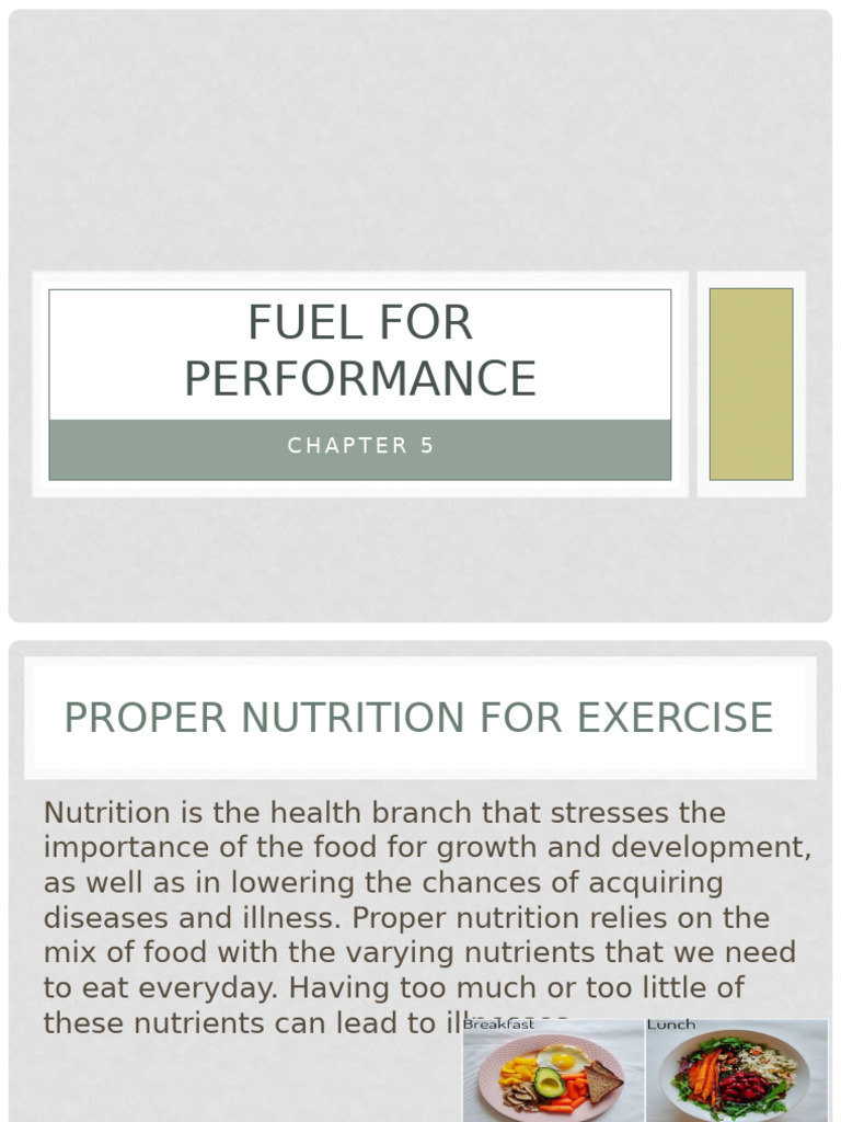 Fuel For Performance | PDF | Nutrients | Diet (Nutrition)
