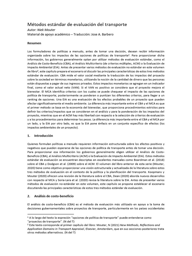 Evaluación de Proyectos - N Mouter | PDF | Evaluación de impacto ...