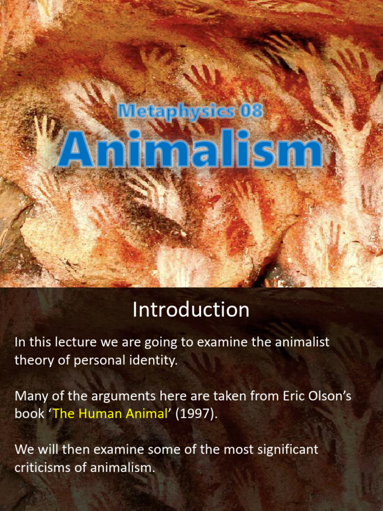Understanding Animalism Theory | PDF | Thought | Mind