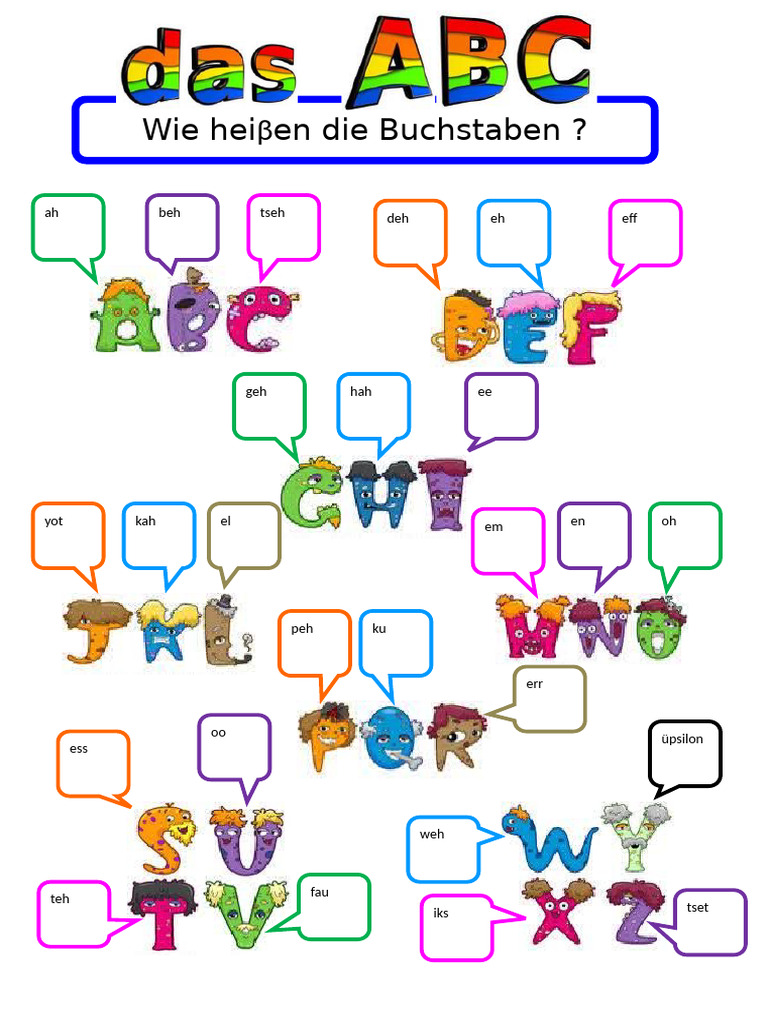 Buchstaben Arbeitsblatt | PDF