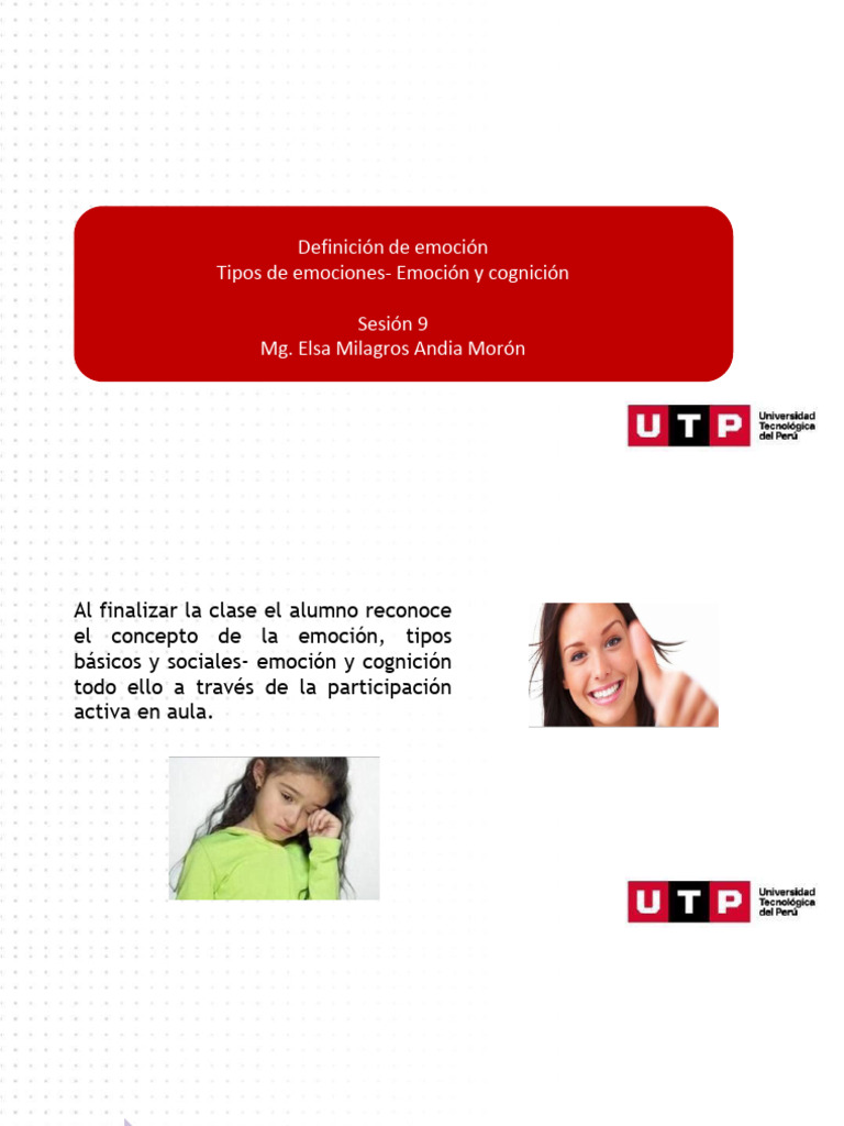 Tipos de Emociones y Cognición | PDF | Las emociones | Pensamiento
