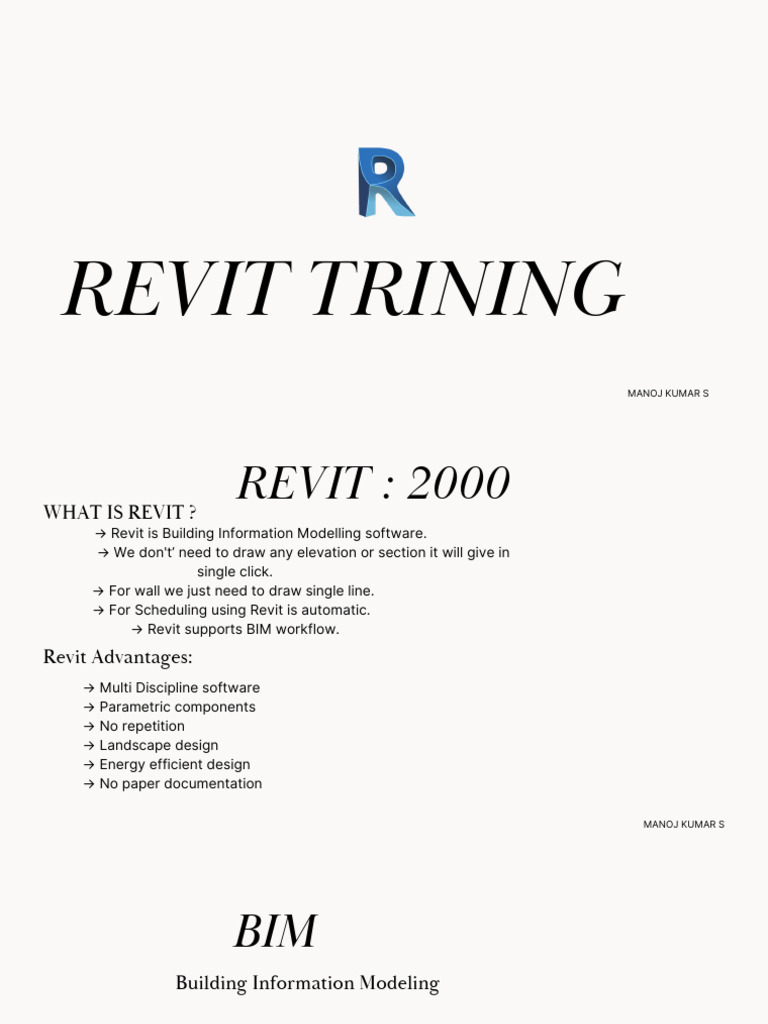 Revit Training Overview and Benefits | PDF | Autodesk Revit | Building ...
