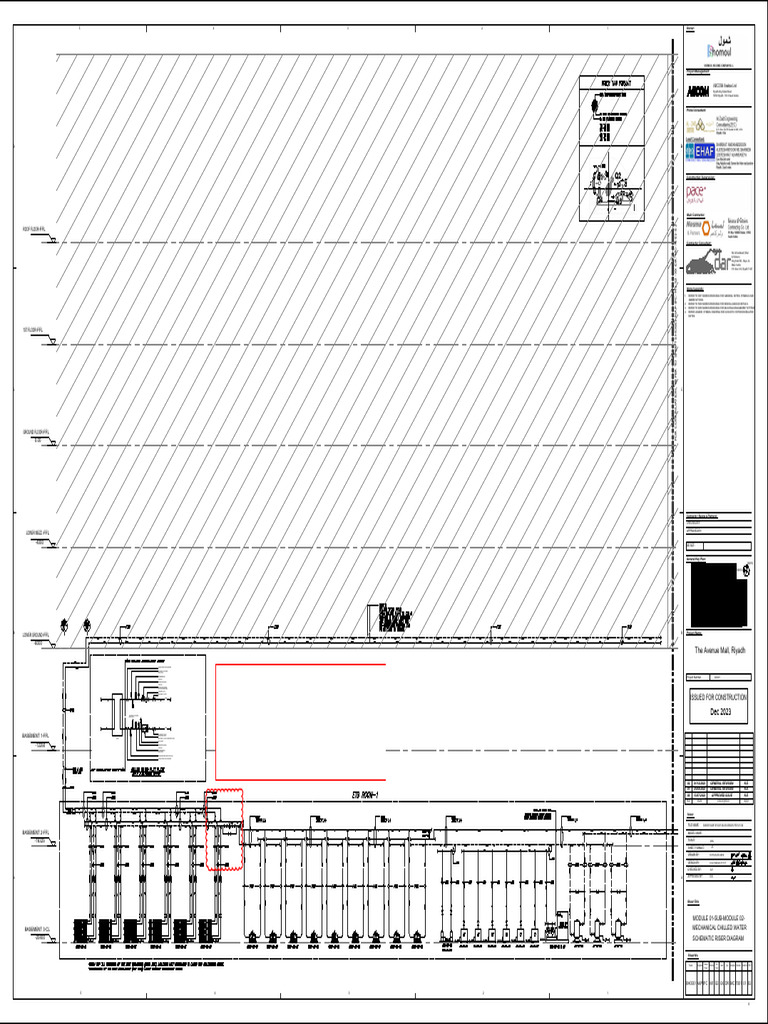 Mechanical Chilled Water Riser Diagram | PDF | Valve | Riyadh