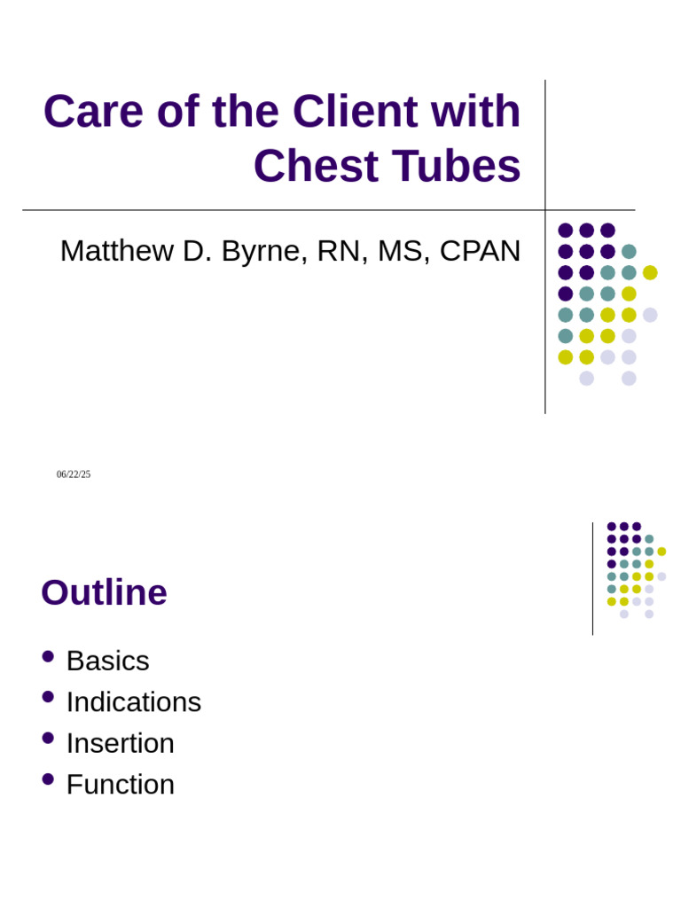 Chest Tube Care and Management Guide | PDF | Clinical Medicine | Thorax ...