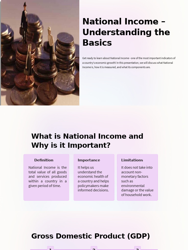 National Income Understanding The Basics | PDF | Measures Of National ...