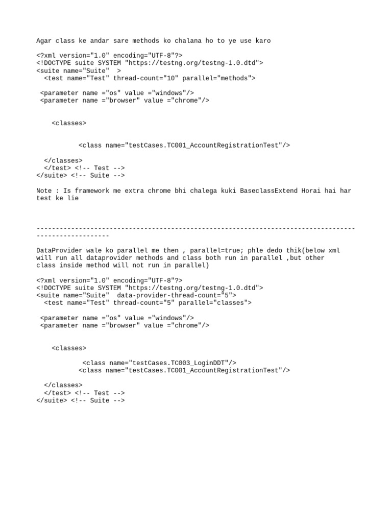 Parallel Testing Documentation Pdf