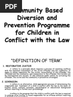 Community Based Diversion and Prevention Programme for Children