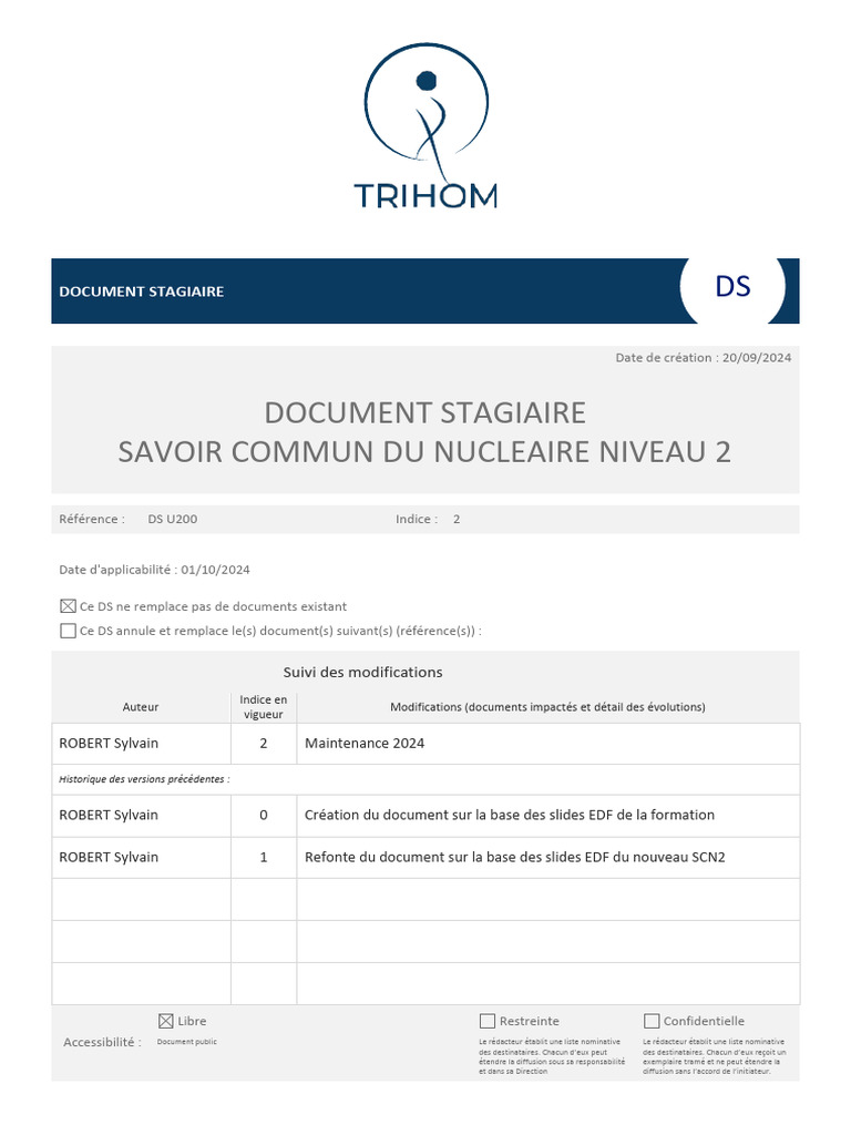 Formation SCN2 : Habilitation et Sûreté | PDF | Sûreté nucléaire ...