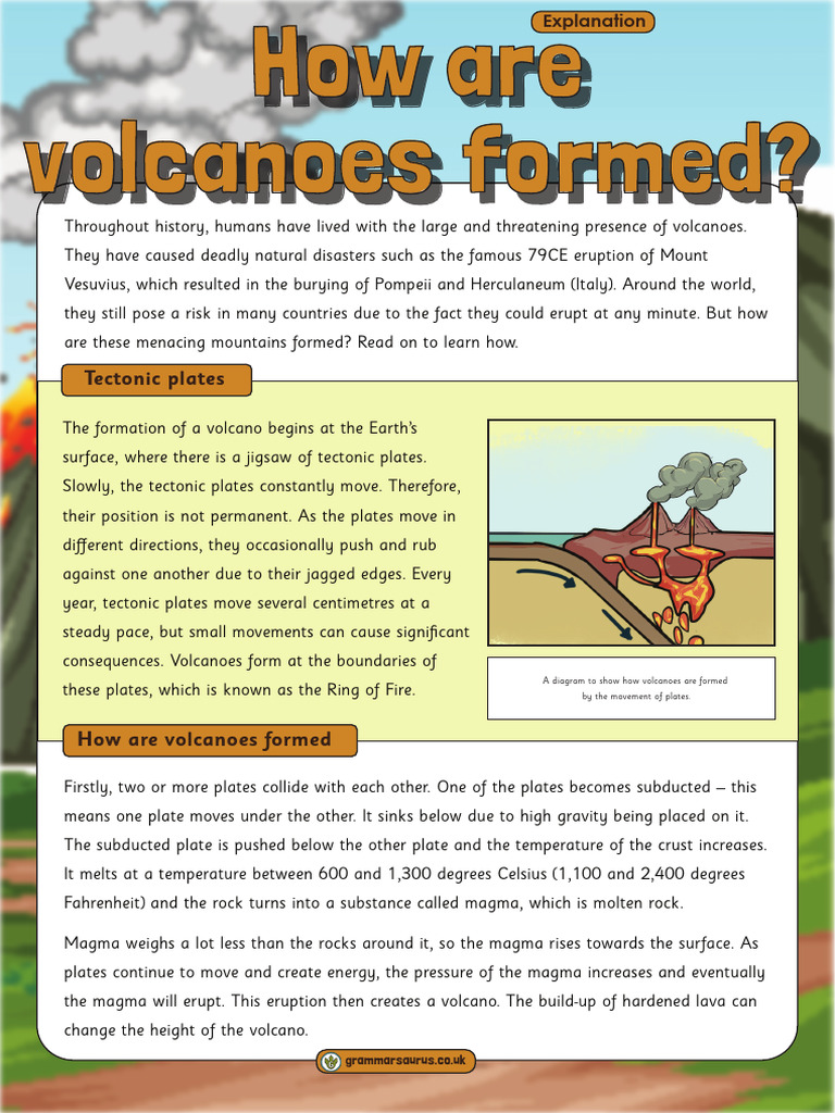 How Volcanoes Are Formed Explained | PDF | Volcano | Plate Tectonics