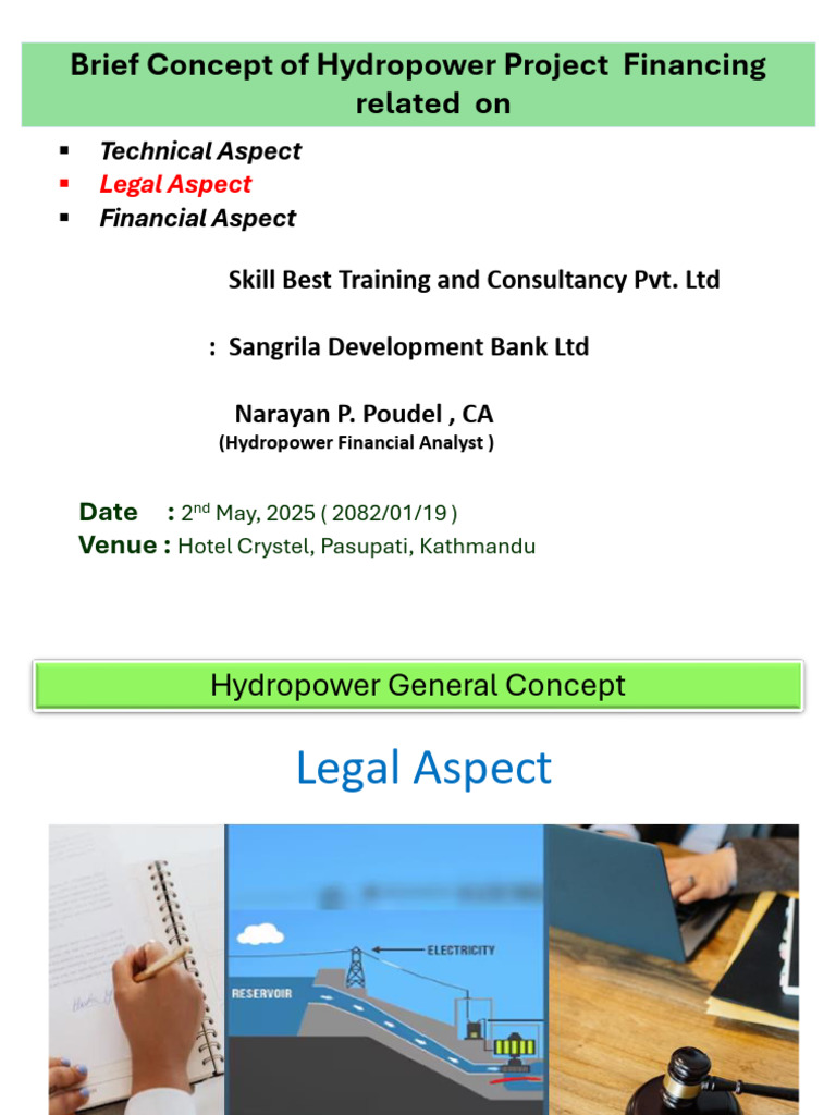 Hydro Legal Part | PDF | Environmental Impact Assessment | Electrical Grid