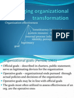 Managing Organizational Transformation 1