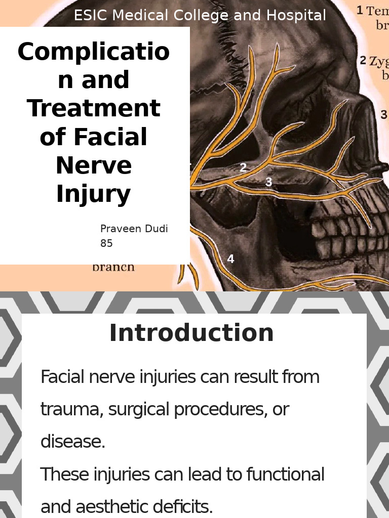 Facial Nerve Injury: Complications & Treatment | PDF