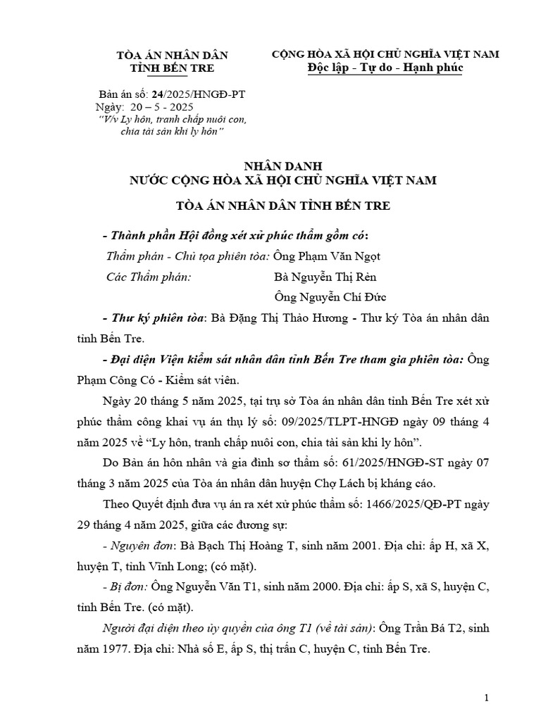 Ban An HNGD Phuc Tham Tho Ton Da Ma Hoa | PDF