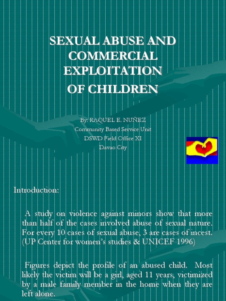 Sexual Abuse and Commercial Exploitation of Children | PDF | Sexual ...