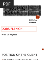 Lower Extremity Range of Motion Guide | PDF | Anatomical Terms Of ...