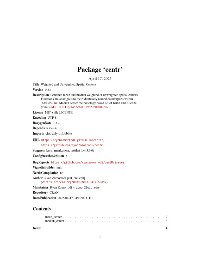 Centr | PDF | Median | Applied Mathematics