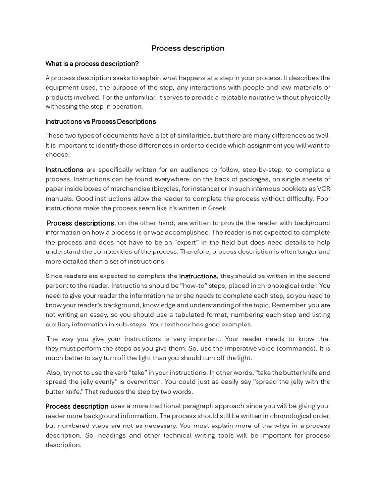 Process Description - 250619 - 120413 | PDF | Maple Syrup | Cocoa Bean
