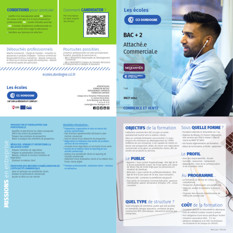 Formation Attaché Commercial Bac+2 | PDF | Business