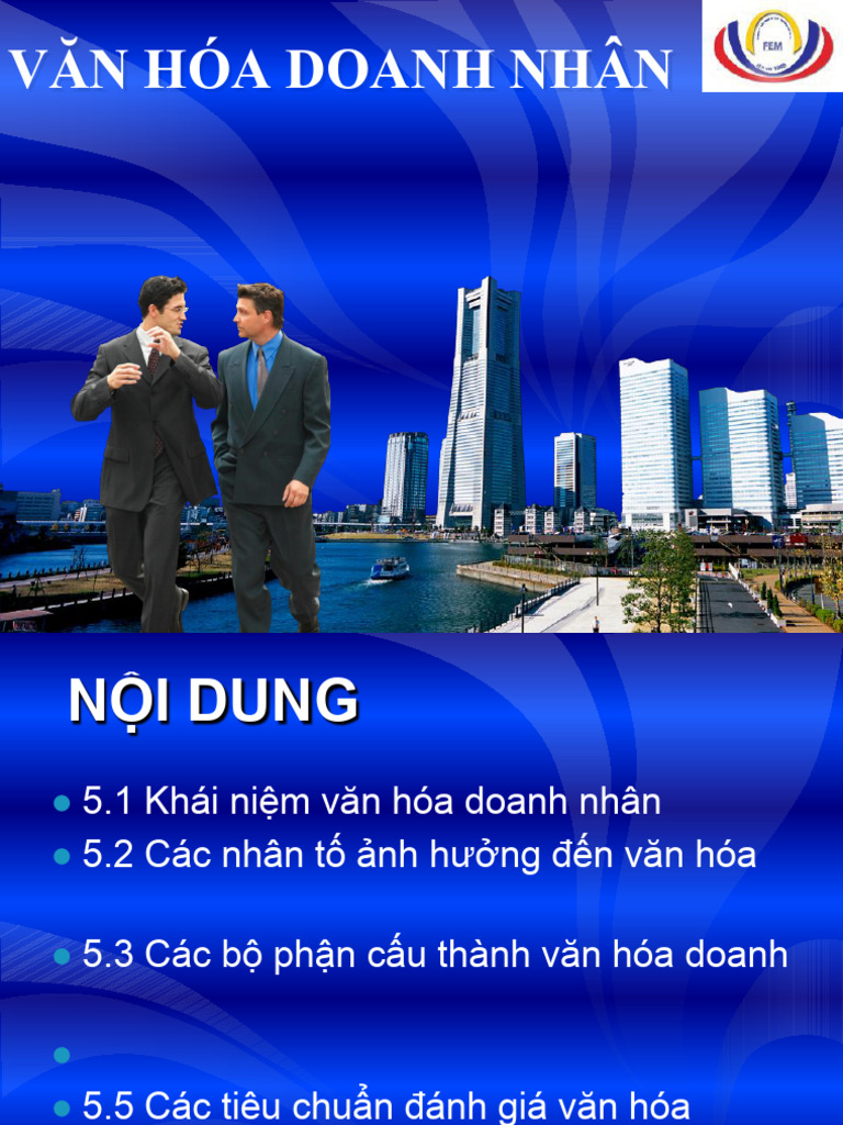 Van Hoa Kinh Doanh c5 Van Hoa Doanh Nhan (Cuuduongthancong - Com) | PDF