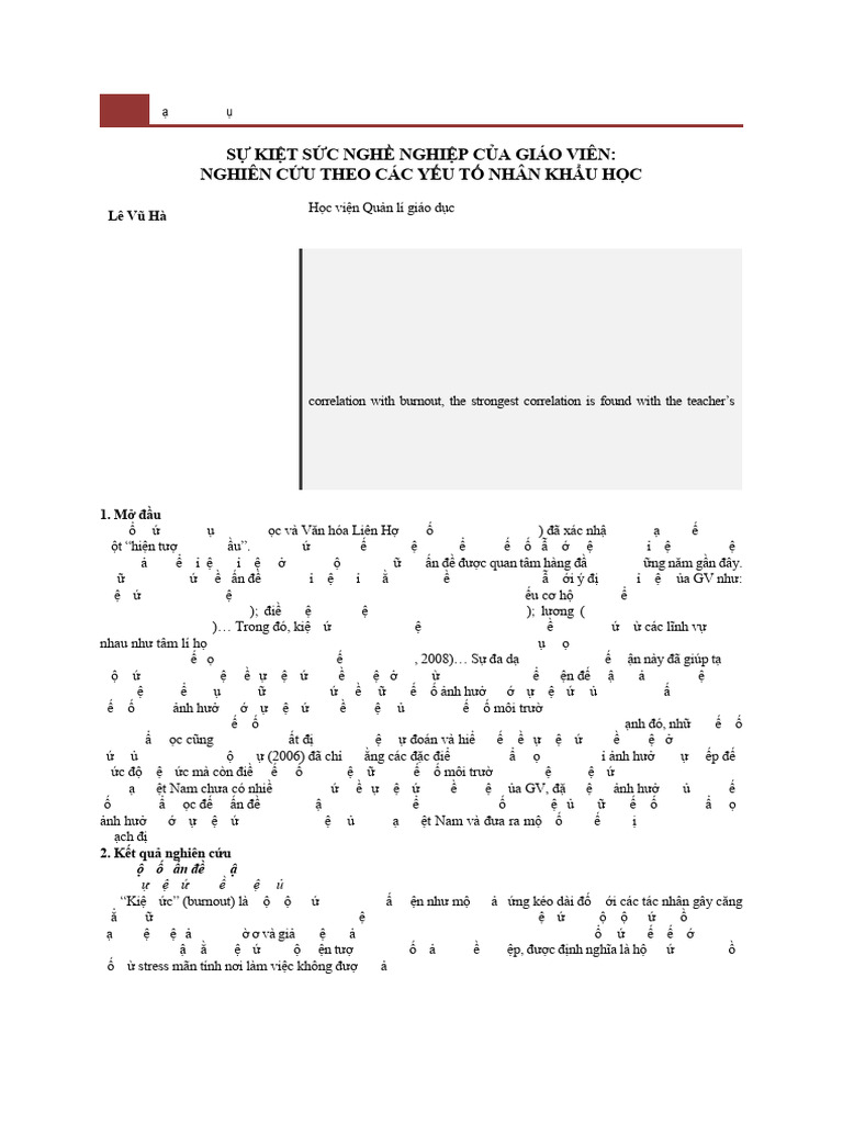 S Kit SC NGH Nghip CA Gio Vin Nghin Cu Theo CC Yu T NHN Khu HC | PDF