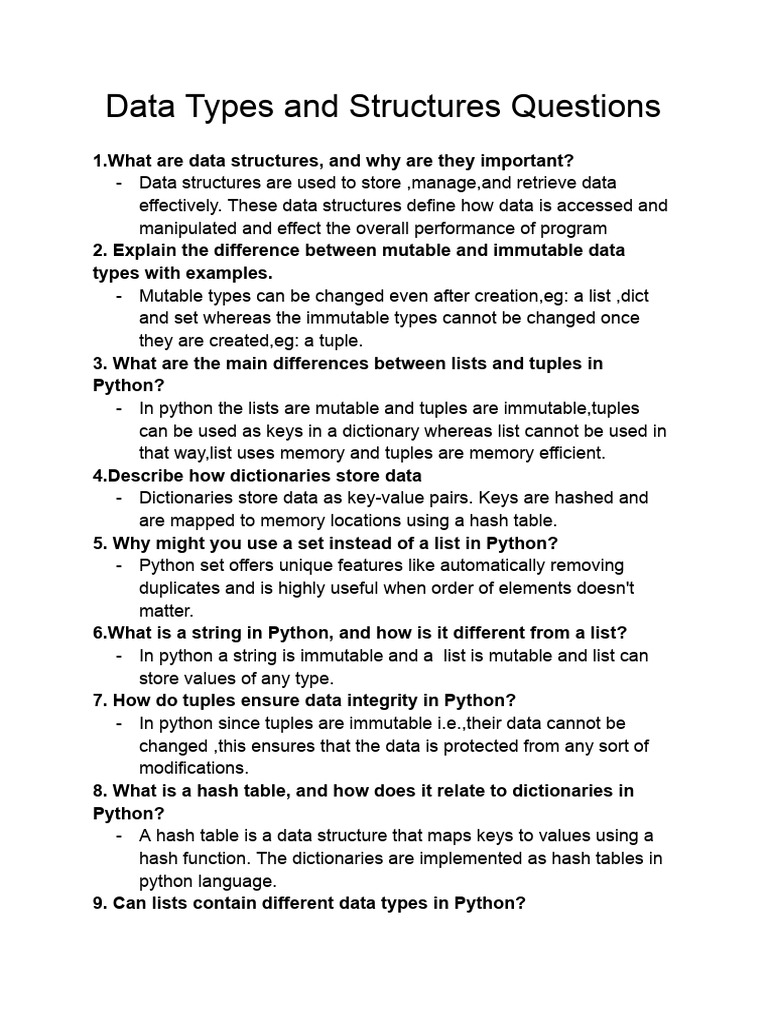 Unordered Nature of Dictionaries Explained | PDF | Data Structure ...