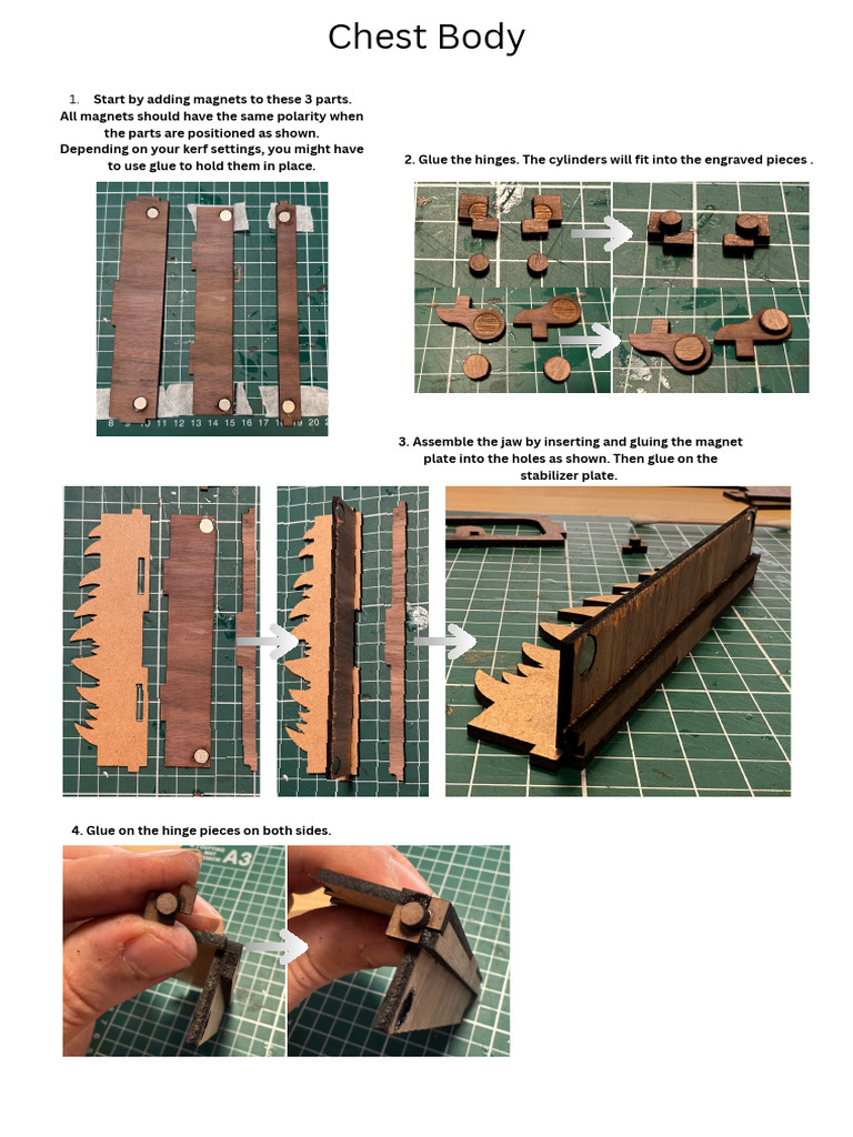 DIY Magnetic Chest Assembly Guide | PDF | Chess Openings | Chess Theory