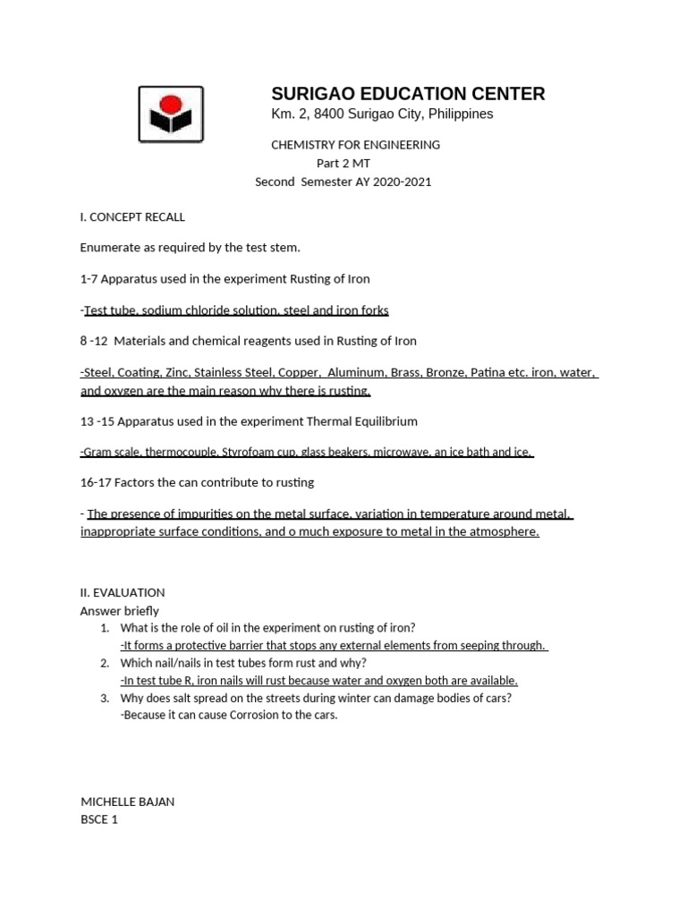 Lab Exam Chem For Engr S Pdf