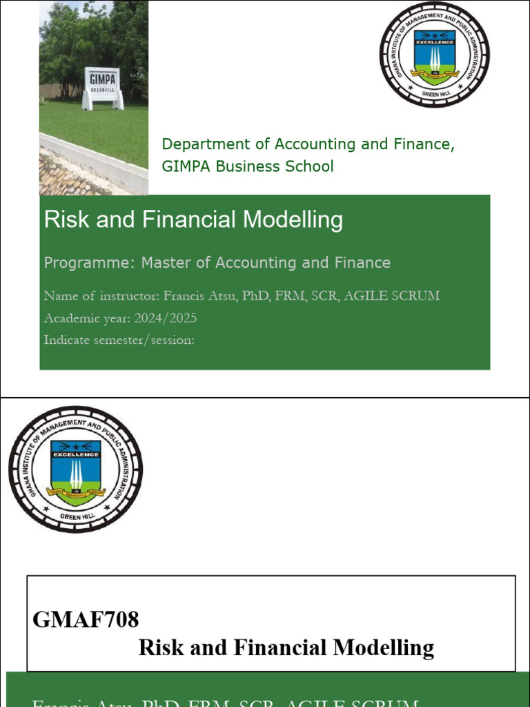 Part I - Identifying, Quantifying and Managing Risks | PDF | Credit ...
