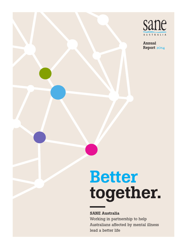 SANE Australia 2014 Annual Report | PDF | Mental Health | Mental Disorder