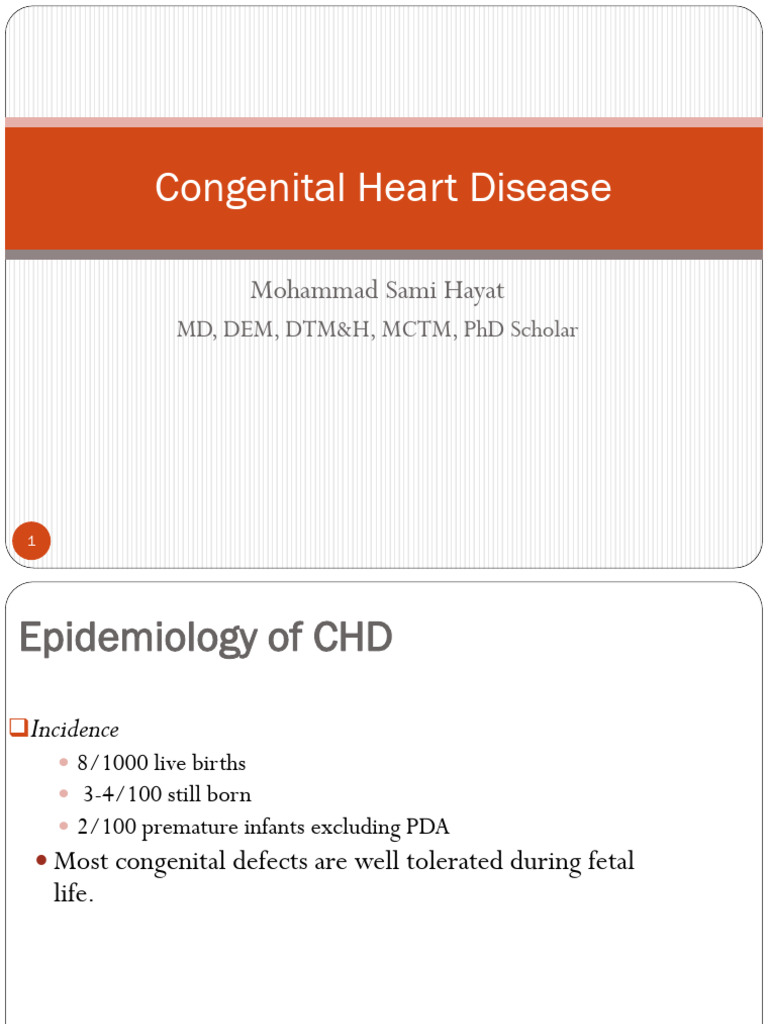 Overview of Congenital Heart Disease | PDF | Congenital Heart Defect ...