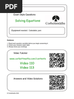 Solving Equations Worksheet | PDF | Mathematical Concepts ...