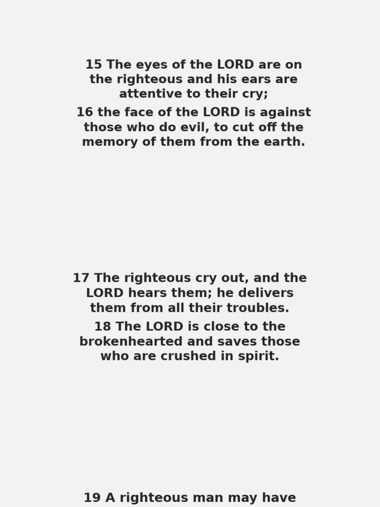 God's Response to the Righteous | PDF | Theology | Christian Belief And ...