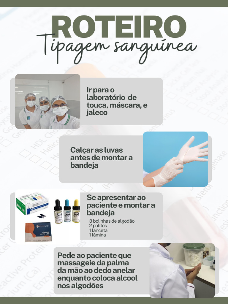 Roteiro para Tipagem Sanguínea | PDF